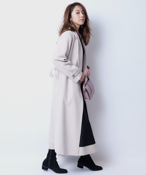 JUSGLITTY（ジャスグリッティー）の「リボンベルト付ロングコート