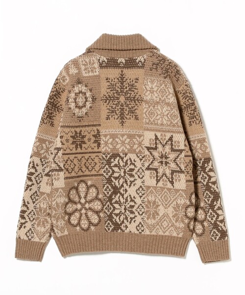BEAMS PLUS（ビームスプラス）の「Zip Cardigan Double Jacquard