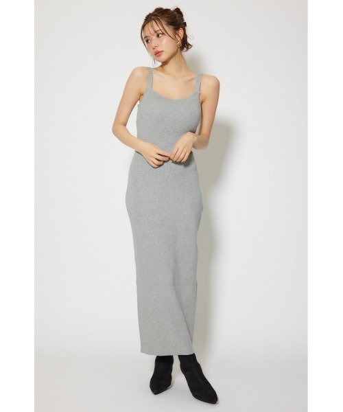 ペプラムカーデセットキャミワンピース 秋服 冬服（ワンピース