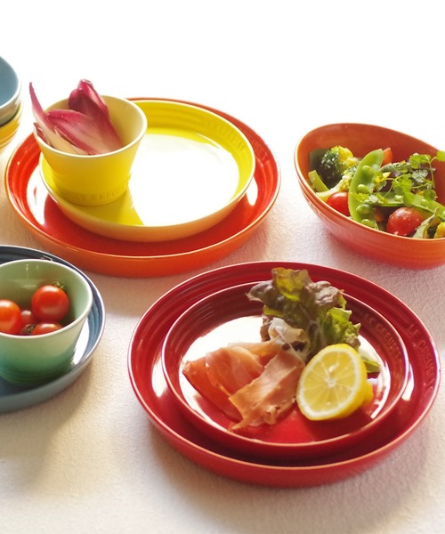 ネオ・ラウンド・プレート 17cm (5枚入り) レインボー（食器）｜Le