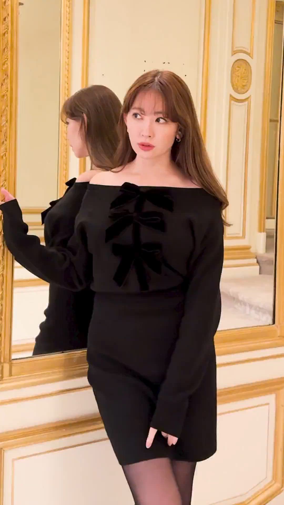 Simone Knit Mini Dress（ワンピース）｜Her lip to（ハーリップトゥー
