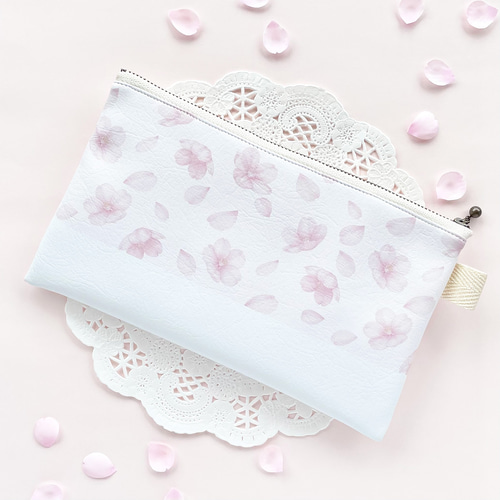 桜 ペンケース メイクポーチ 化粧ポーチ 文房具 ふでばこ かわいい