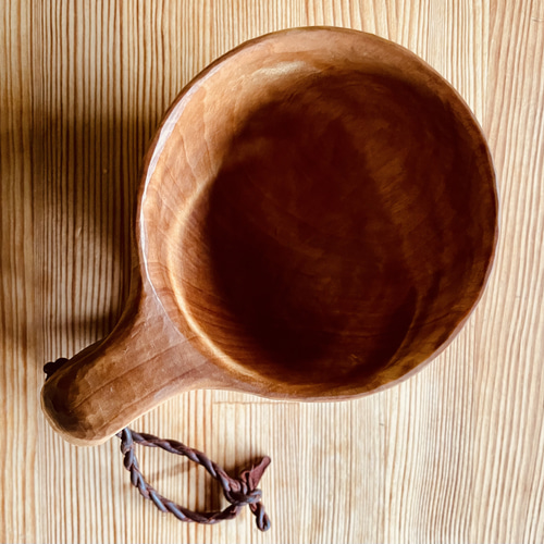 ククサ（KUKSA）白樺のコブ材 ティーカップ 楽漕岳（らくそうだけ