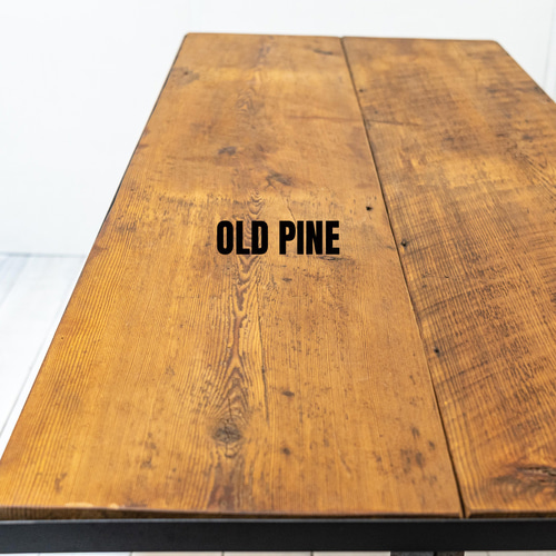 Old wood & Iron work desk X edge legs アイアン家具 PCデスク 机 机