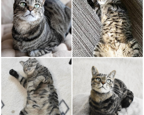 オーダーメイド】あなたの猫さんお作りします 羊毛フェルト 受注生産