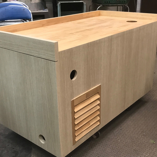 オーダーメイド木製水槽台製作例1 DXF-W1800-D600-H700-Pデザイン