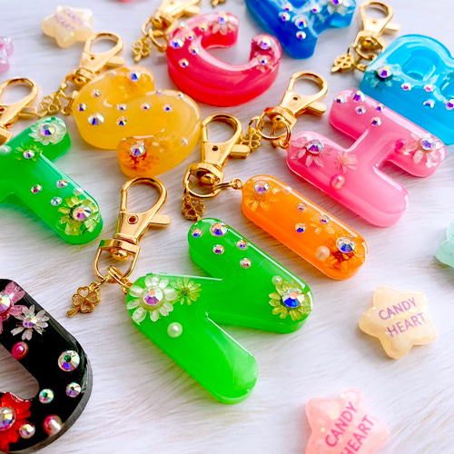 H】イニシャルキーホルダー アルファベットキーホルダー ♡ H その他
