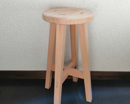 木製スツール 高さ25cm 丸椅子 stool 椅子（チェアー）・スツール toa