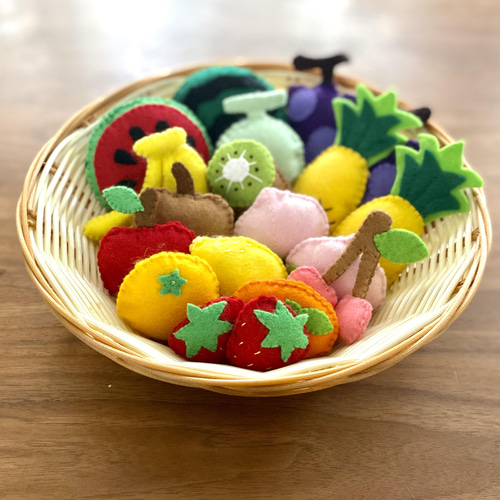 フェルトままごと えらべる！お野菜、フルーツオーダーページ おもちゃ