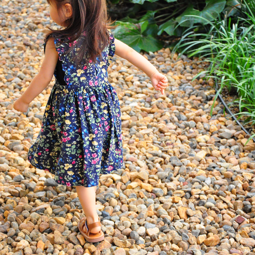 floralワンピース 90サイズ 子供服 子供服 le son du soleil 通販