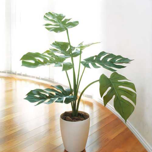 光触媒 人工観葉植物 ウォールグリーン フェイクグリーン モンステラ75