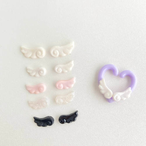 天使の羽パーツ♡* 3dパーツ 3dネイル ハンドメイド 推しネイル 量産型