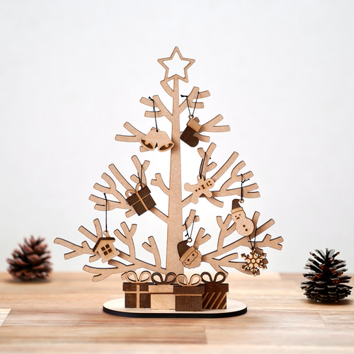 木製】クリスマスツリー オブジェ オーナメント 雑貨・その他 One