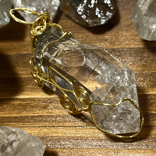 レムリアンシード【約束の石】ヒマラヤ水晶【感情の浄化 どちらも私】M