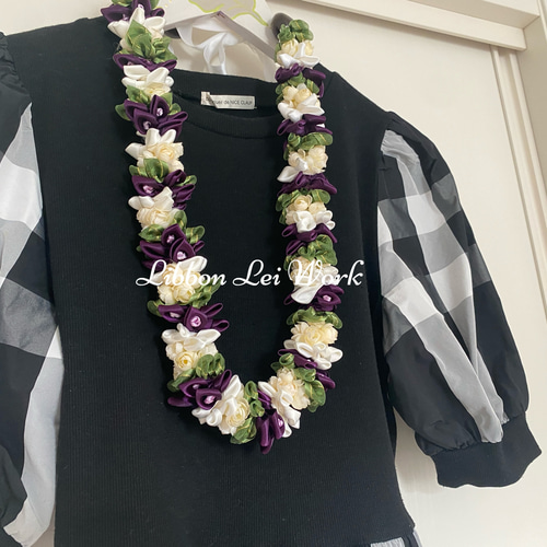 ハワイアンリボンレイ ハワイアンレイ フラワーレイ ウェディング 結婚
