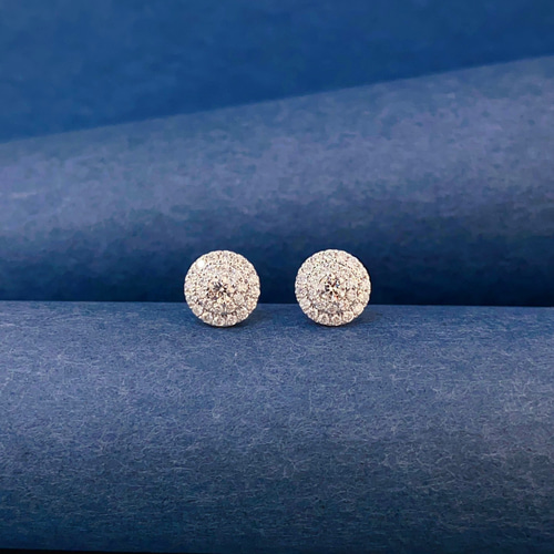天然ダイヤモンドピアス0.6ct k18 ピアス（スタッド・一粒） パール