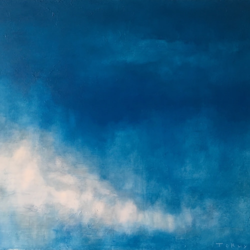 空 Ⅱ」 現代アート 絵画 原画 油絵 抽象画 風景画 インテリア 絵画