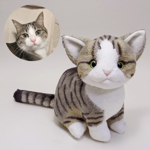 猫ぬいぐるみ「ねこにゃ」オーダーメイド 【受注製作】うちの子