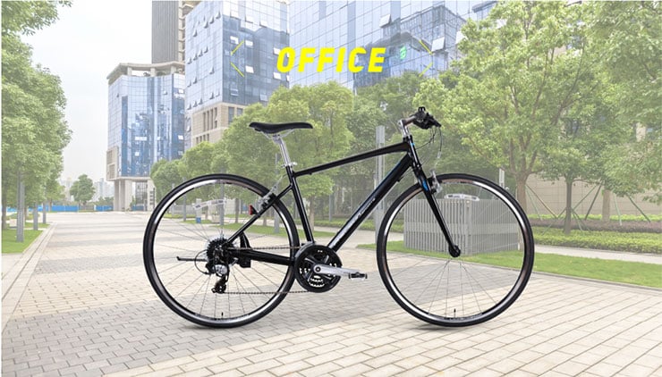 手渡し限定】Precision クロスバイク Sports ブラック ポンプ付