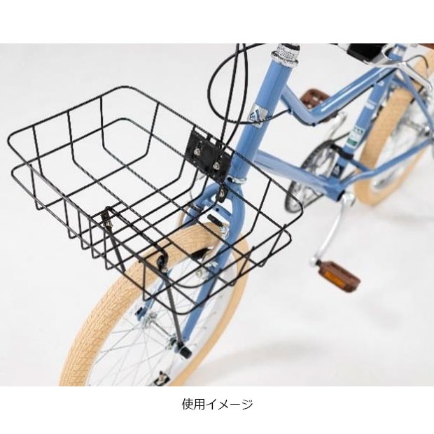 一部エリア手渡送料込】自転車 青 前バスケット付 一部エリア手渡送料