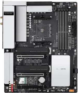 Refurbished: GIGABYTE B550 VISION D-P AM4 AMD B550 ATX Motherboard