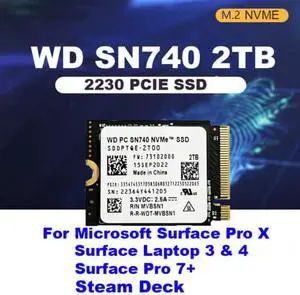 SN740 1TB SSD M.2 2230 NVMe PCIe Gen 4x4 SSD for Microsoft Surface
