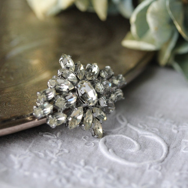 1920年代菱形のブローチ（3.5x4.5cm） イギリスアンティーク