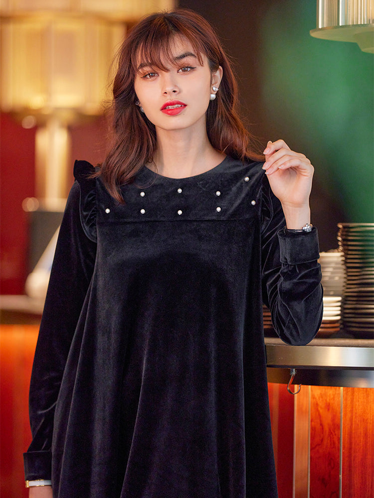 ベロアパールワンピース |【公式】Chestyオンラインショップ