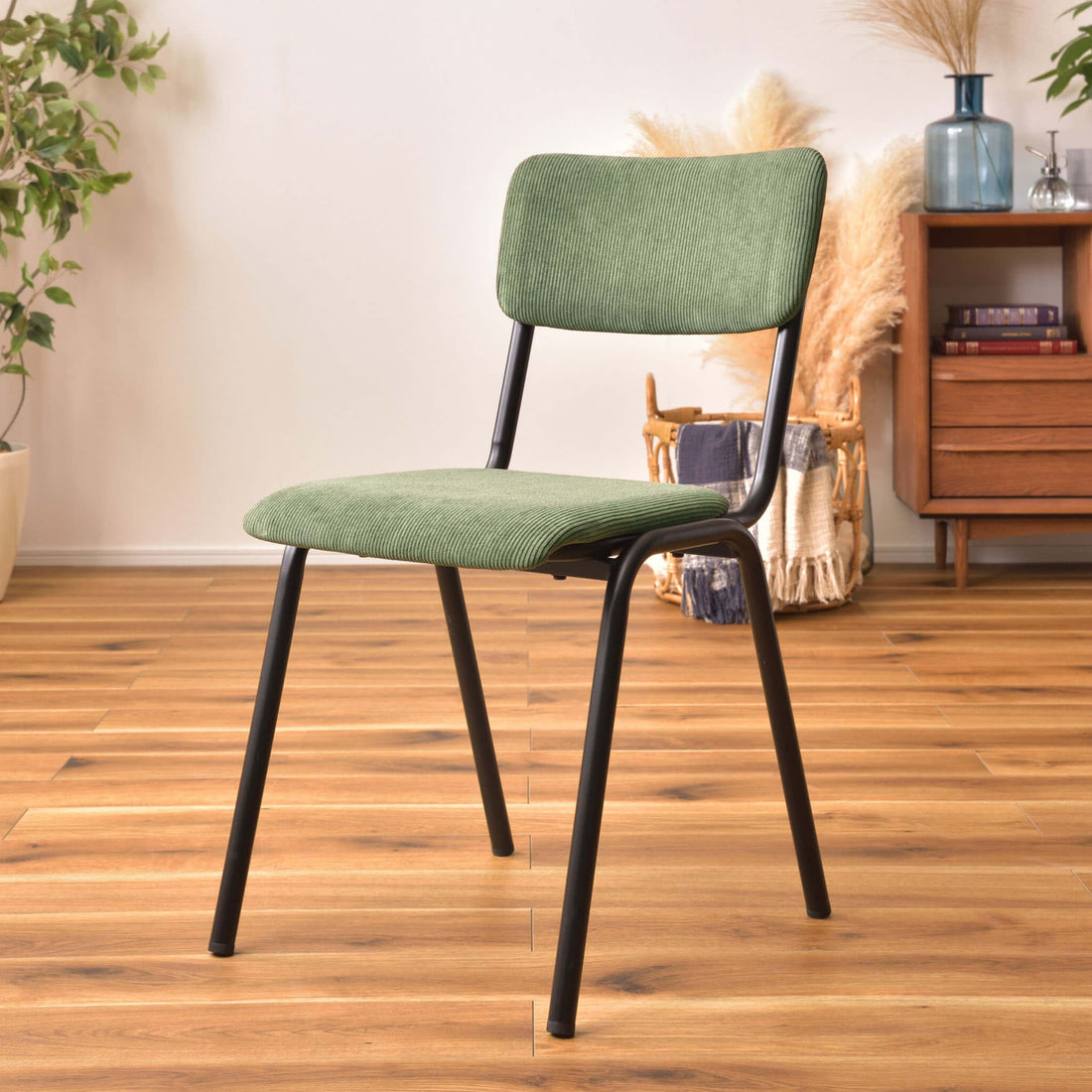 コーデュロイチェア｜Passo｜グリーン – チェア・ソファ専門通販サイト