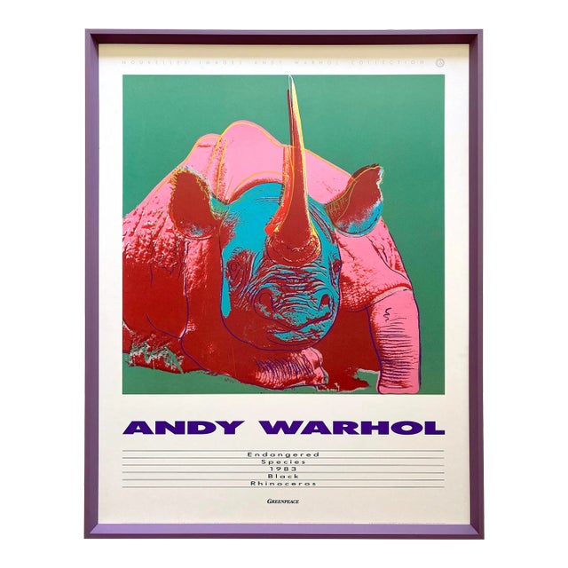 Andy Warhol Estate Vintage 1990 1st Edtn Endangered Species