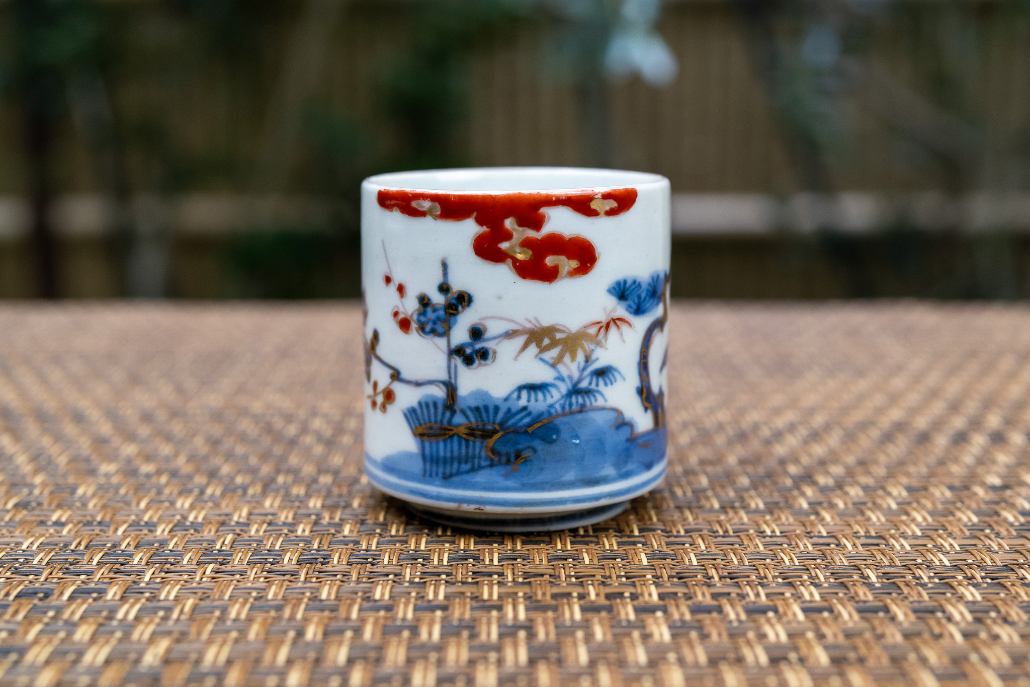 松竹梅文色覗き猪口【古物】 - chiwa shop 千和