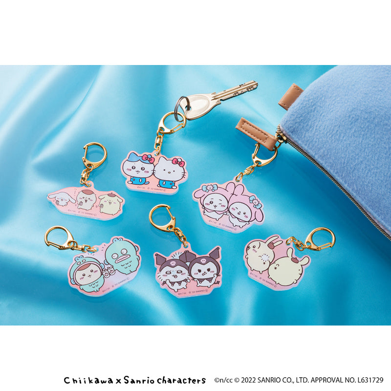 ちいかわ×サンリオキャラクターズ オーロラアクリルキーホルダー