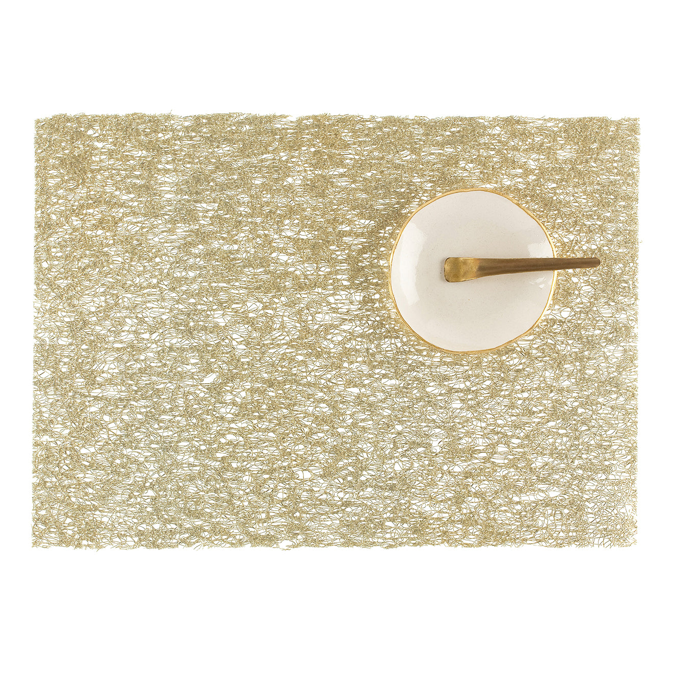 Metallic Lace Placemats - Gold