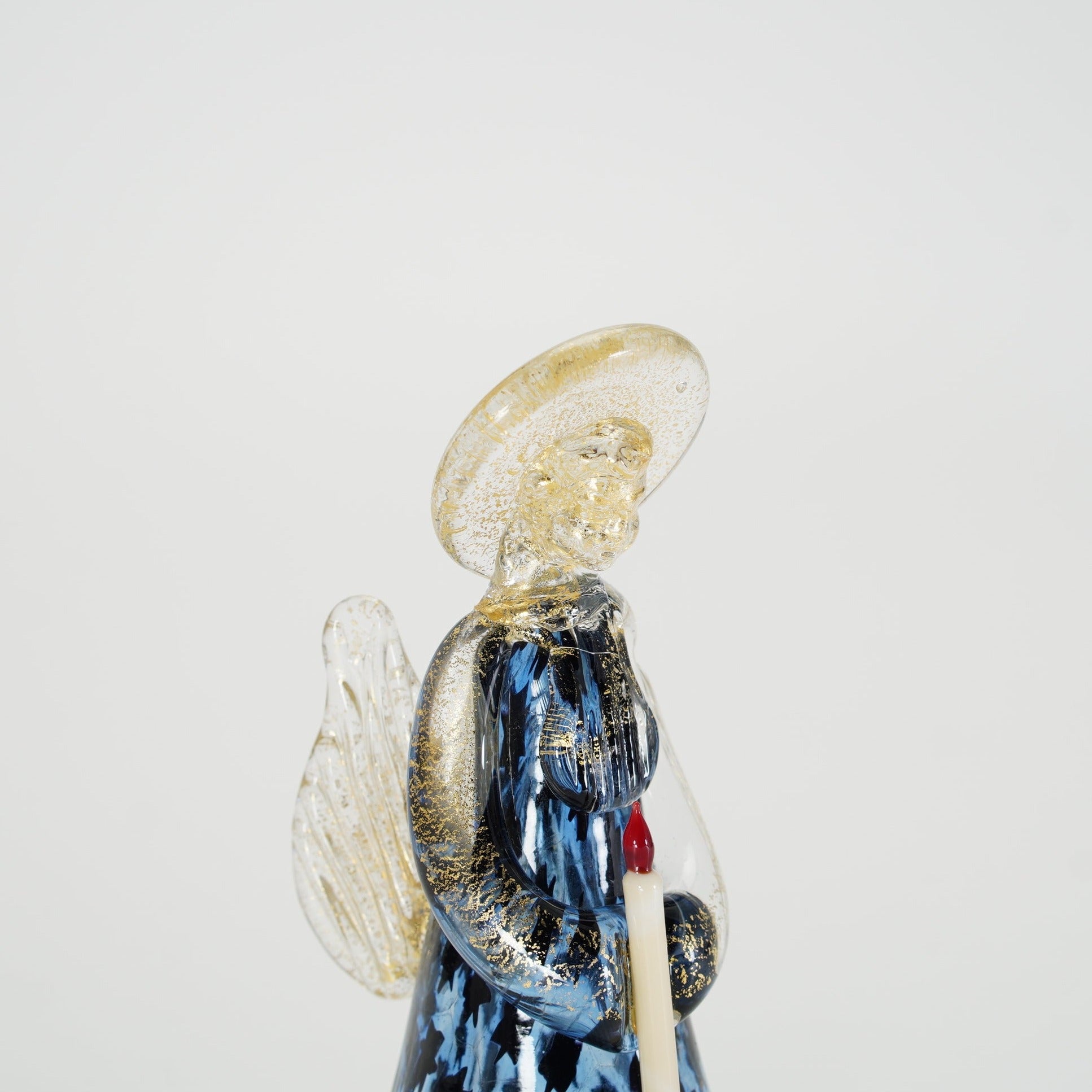 ムラーノガラス（ベネチアングラス）「天使の灯」ブルー／ムリーネ – chisa