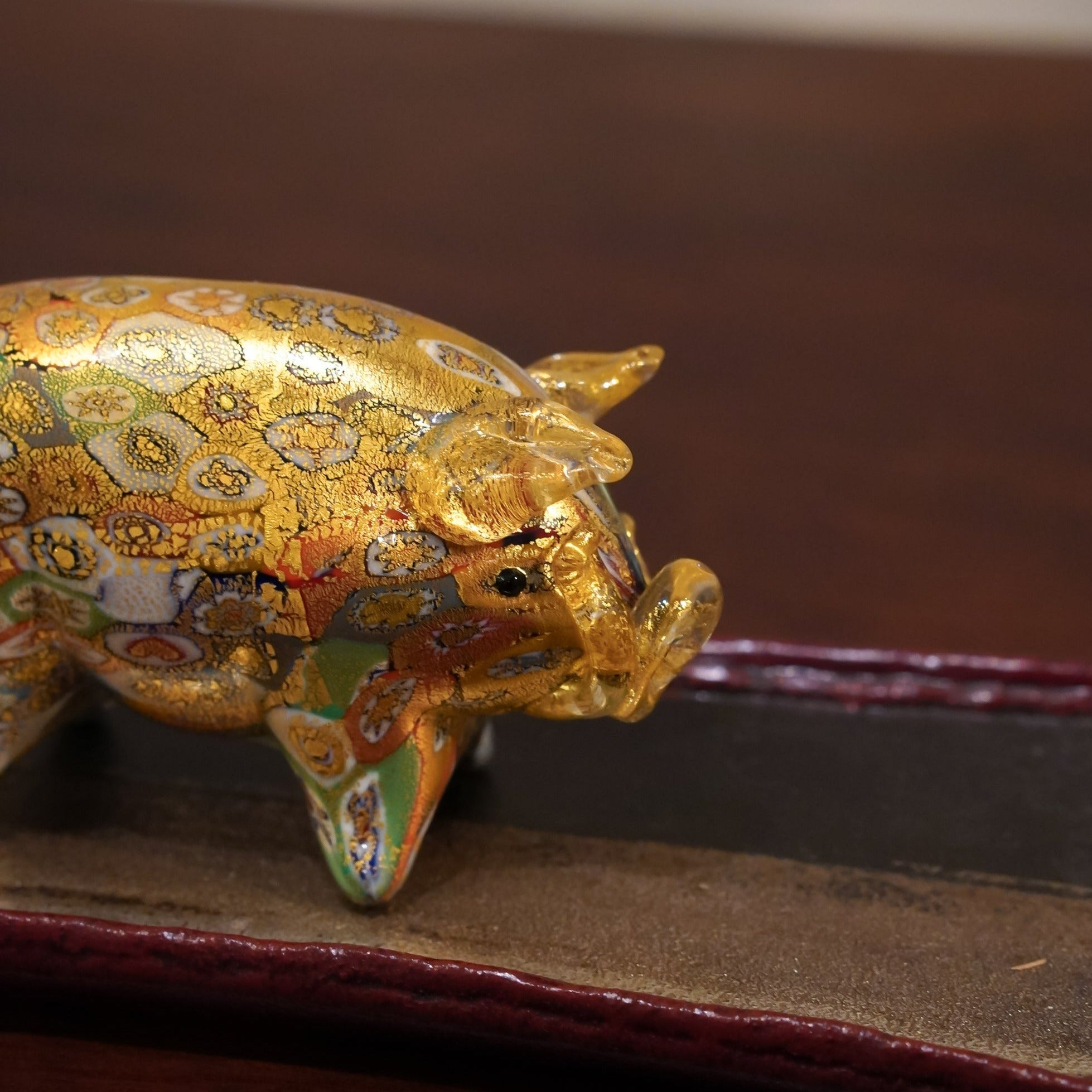 ムラーノガラス（ベネチアングラス）〈オブジェ／置物〉「亥」ムリーネ