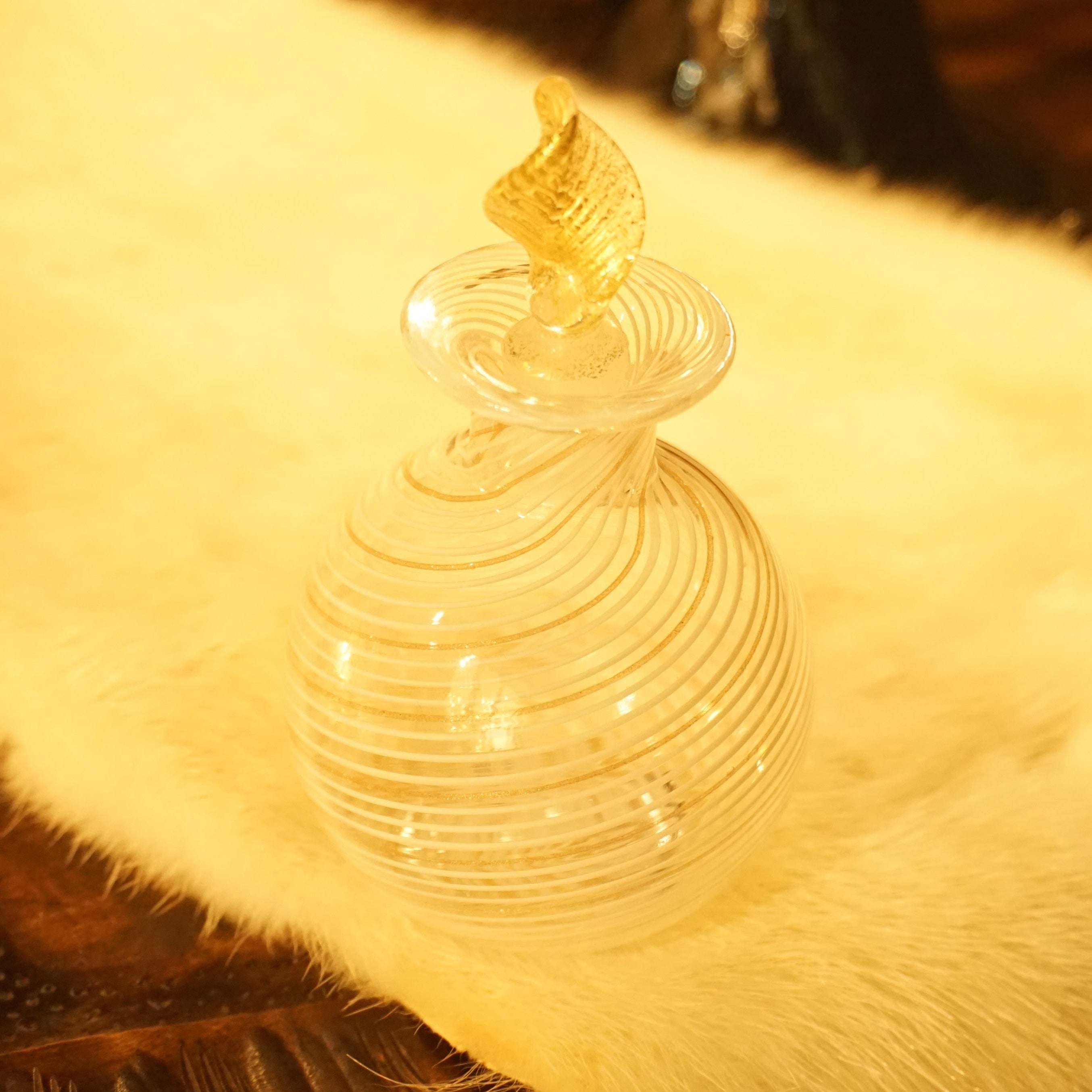 香水瓶「Secret perfume」［Bianco Fill Avv］【ムラーノガラス