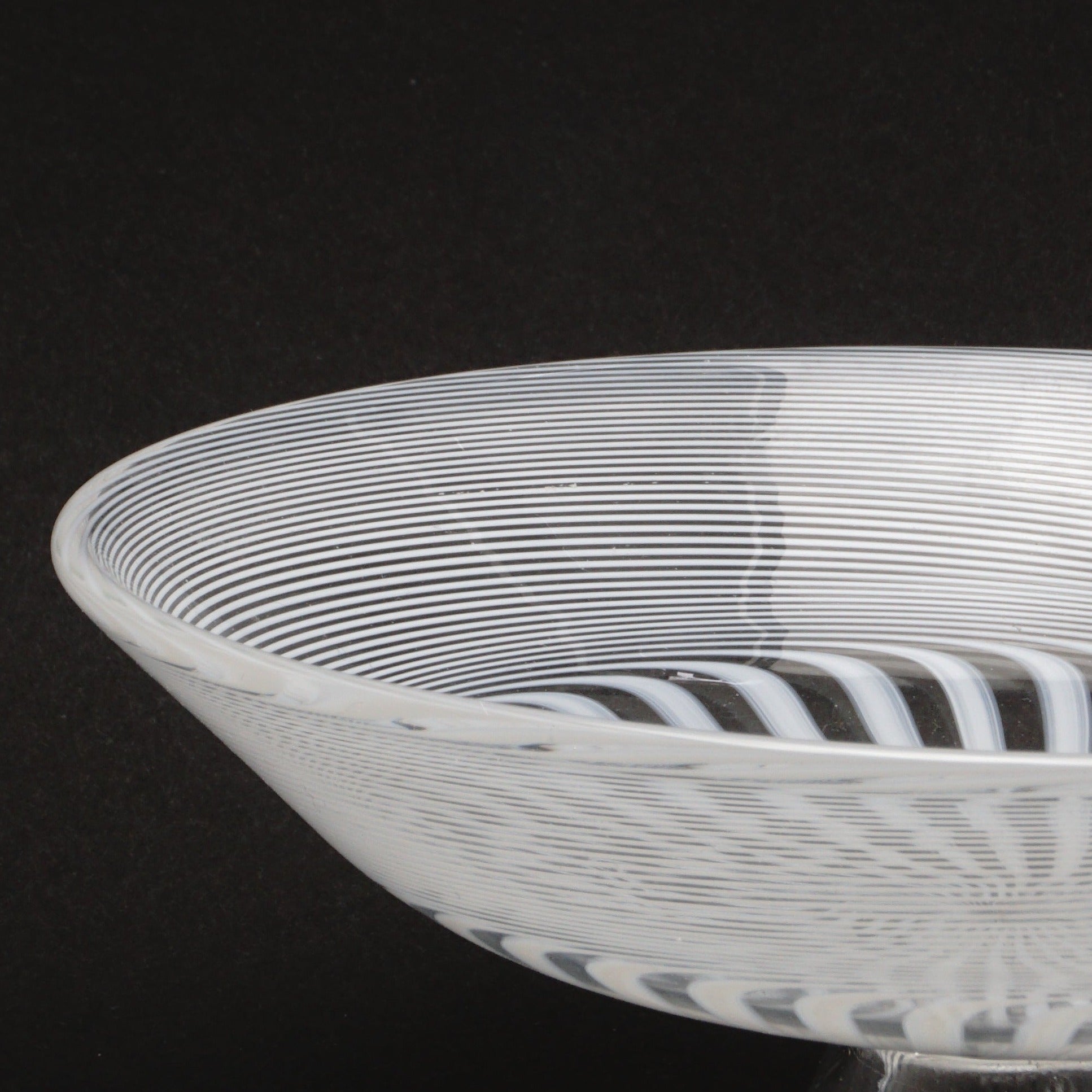 ヴェネチアングラス レースガラス コンポート 高台付き ヴェネチア