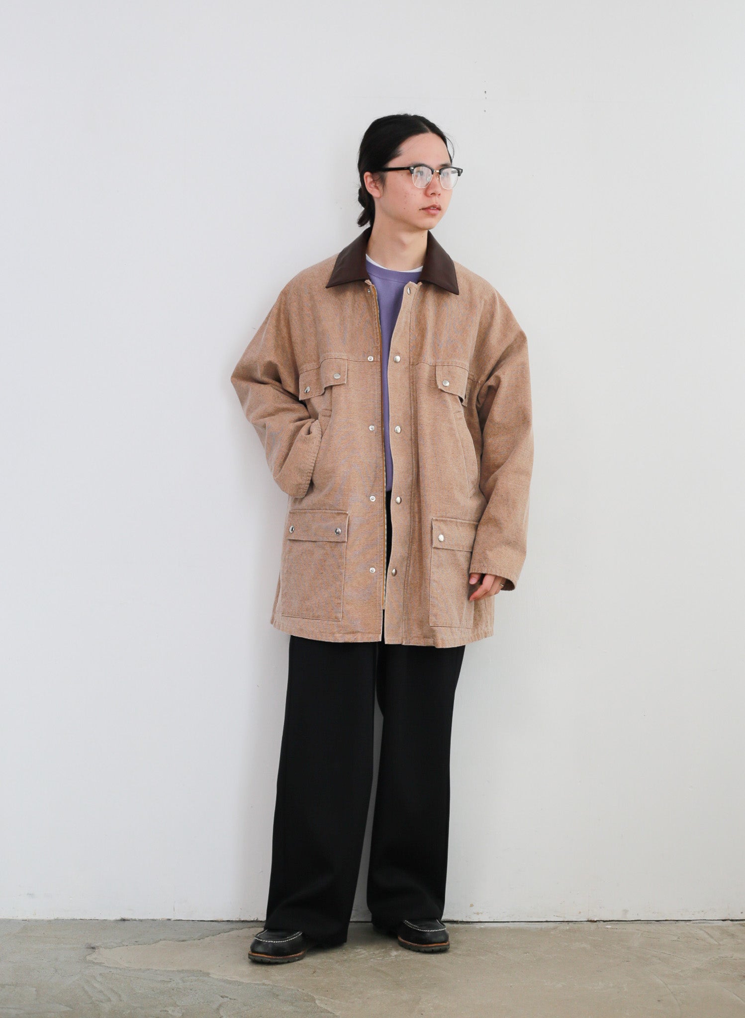 AURALEE WASHED ORGANIC CANVAS HUNTING BLOUSON / BELTED PANTS – Chum!