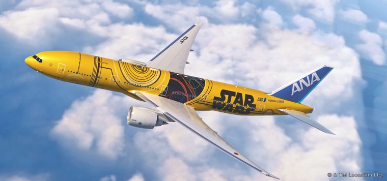ANA 『C-3PO ANA JET』を新たに発表！国内線にB777-200型機で就航