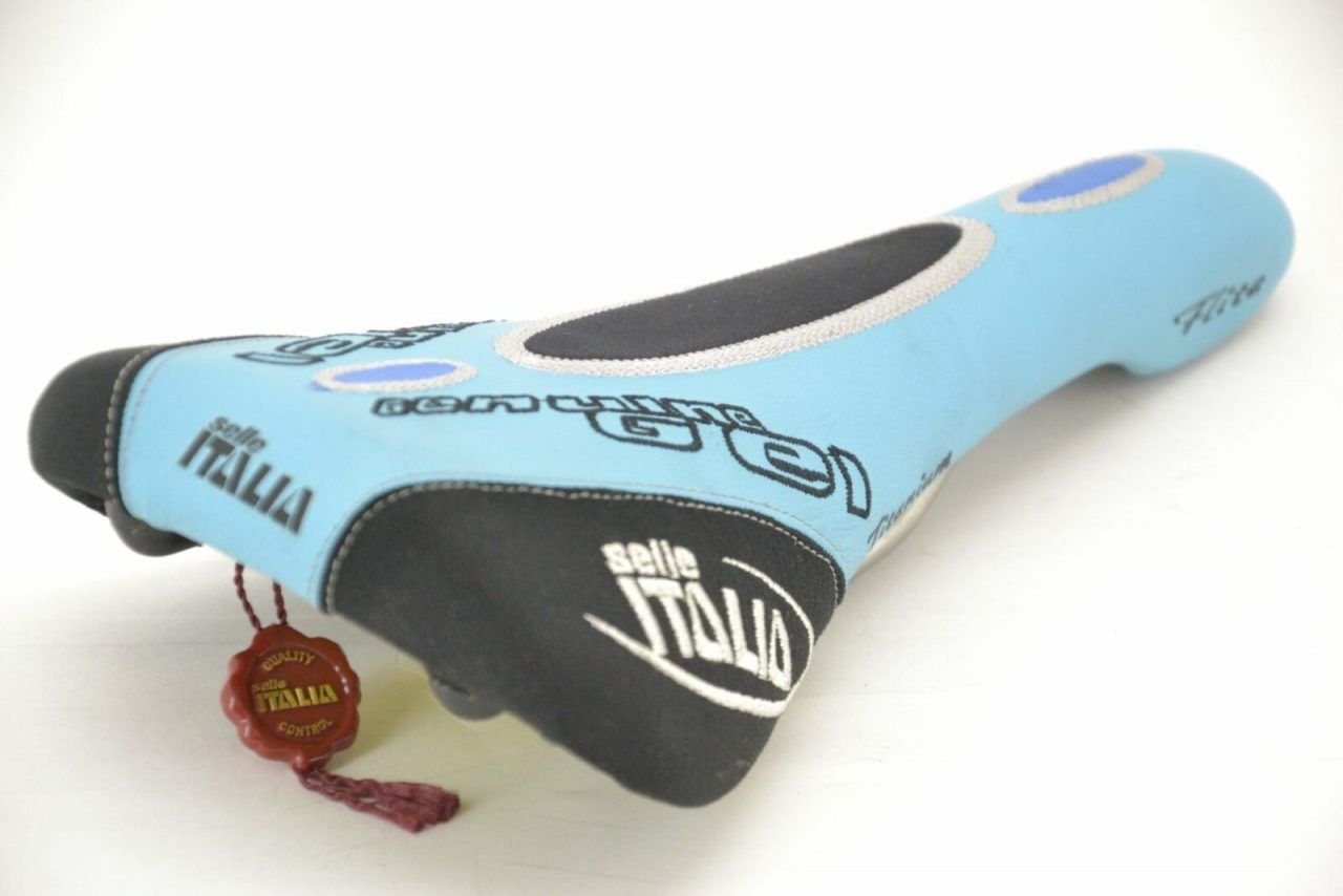 Selle Italia Flite Saddle Titanium Blue 90's - Cicli Berlinetta