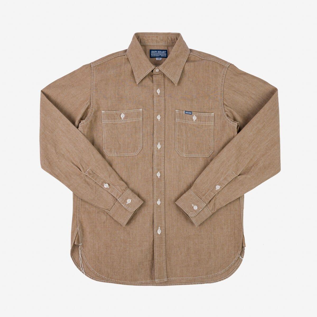Iron Heart - IHSH-363-MOC - 10oz Organic Chambray Work Shirt
