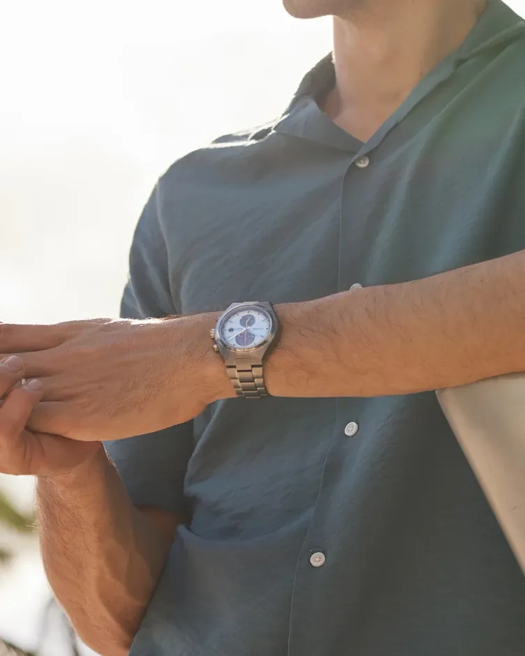 Brycen White Dial Super Titanium with DLC Coating Bracelet CA7090