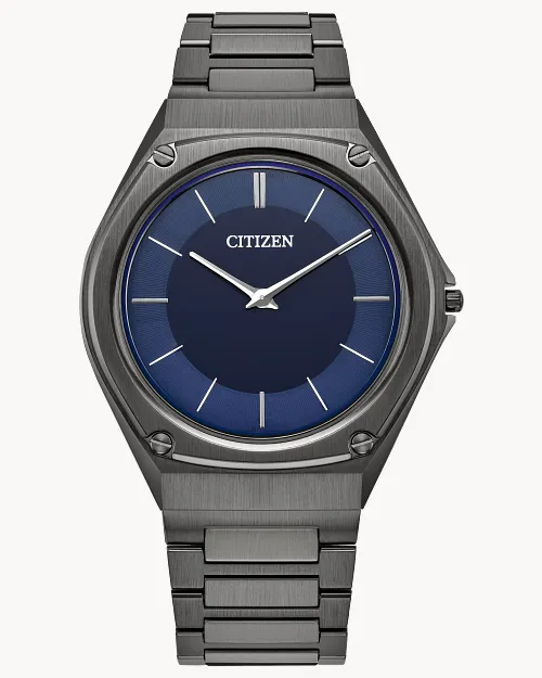 Eco-Drive One Blue Dial Stainless Steel Bracelet AR5064-57L | CITIZEN