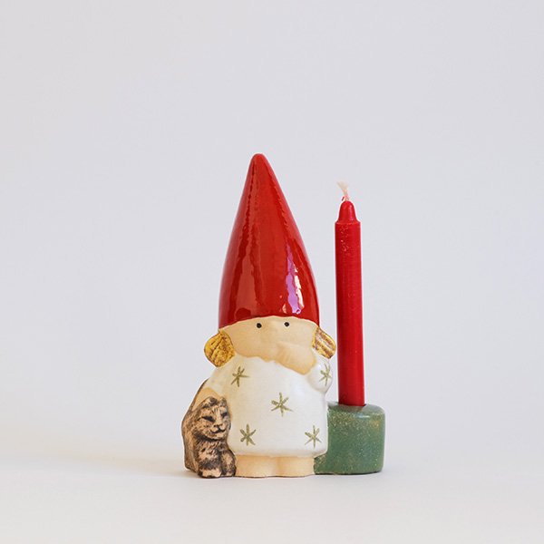 個別販売】Lisa Larson リサ・ラーソン｜SANTA FAMILY GIRL WITH CAT