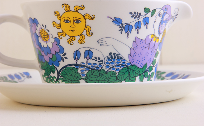 ヴィンテージ】Figgjo/フィッギオ/Heliotrope/プレート付きソース