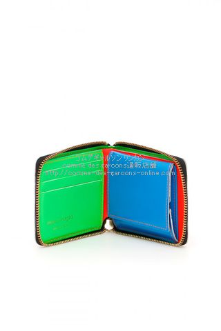コムデギャルソン財布 SUPER FLUO SA7100SF 2つ折り財布（オレンジ