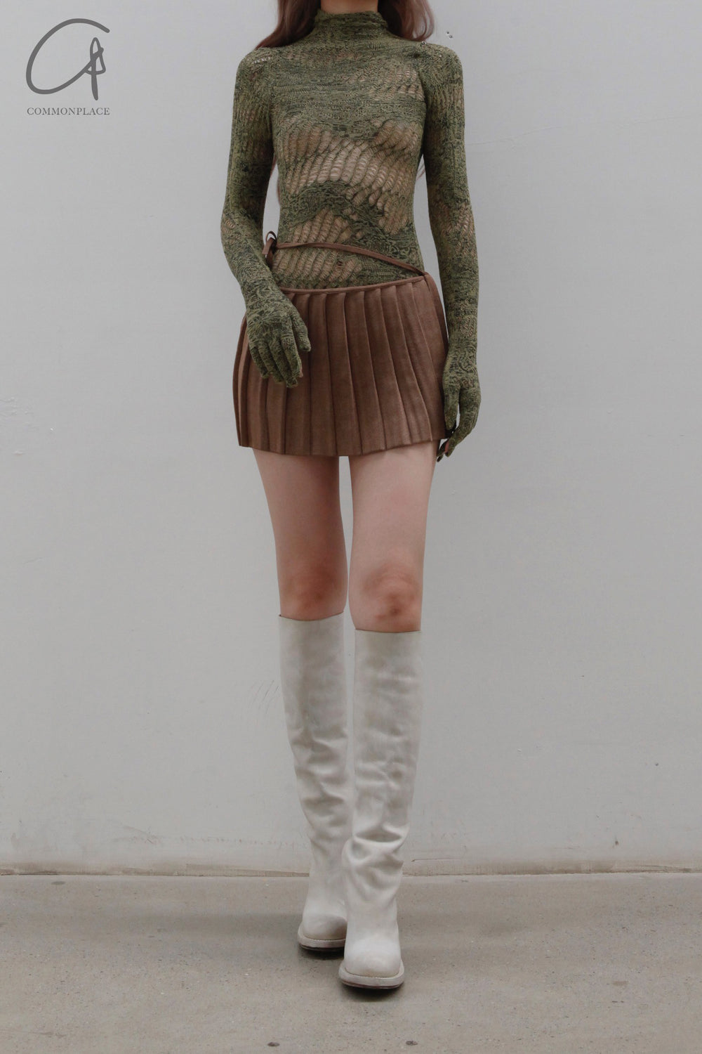 ISA BOULDER Lace Gloves Bodysuit SS22K41