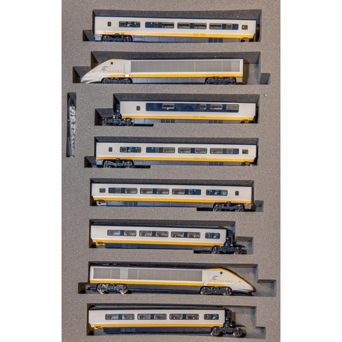 A KATO 'N' gauge 'Eurostar' 8-Car Set. (10-327). Comprising 2