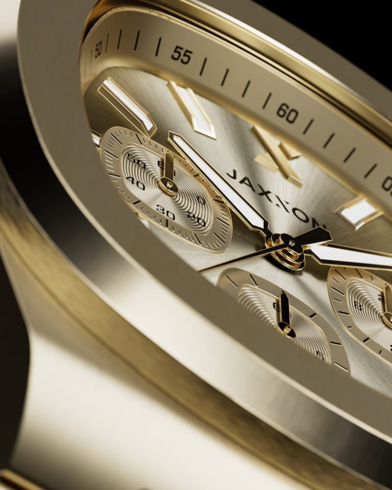JX1 Chronograph Watch - Gold - JAXXON