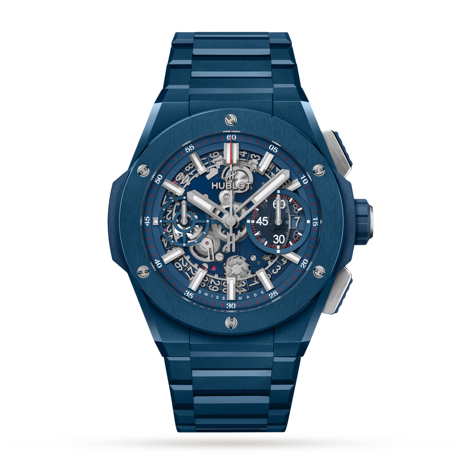 Hublot Big Bang Integrated Blue Ceramic 42mm Mens Watch 451.EX